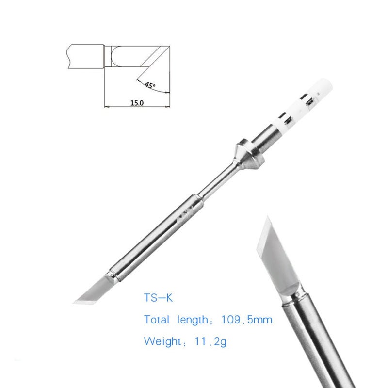 UY CHAN Original Soldering Iron Tip Replacement for TS101 TS100 Mini Portable Outdoor Soldering Iron Kit (BC2-Tip) - Image 2